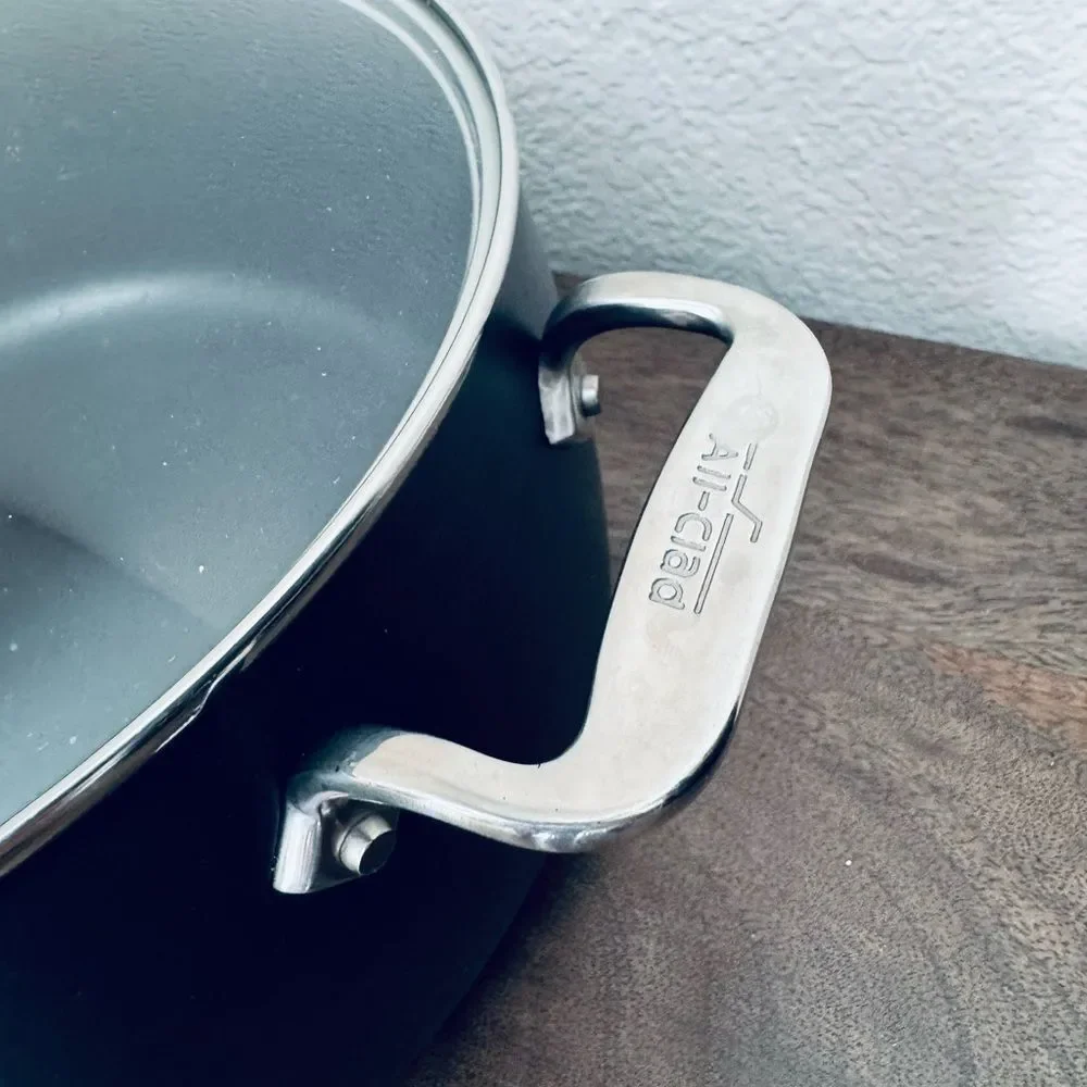 All-Clad HA1 Expert Cookware Nonstick Stockpot with Lid 8 qt